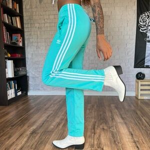 SOLD 💔Adidas Tiffany Blue Firebird Track pants